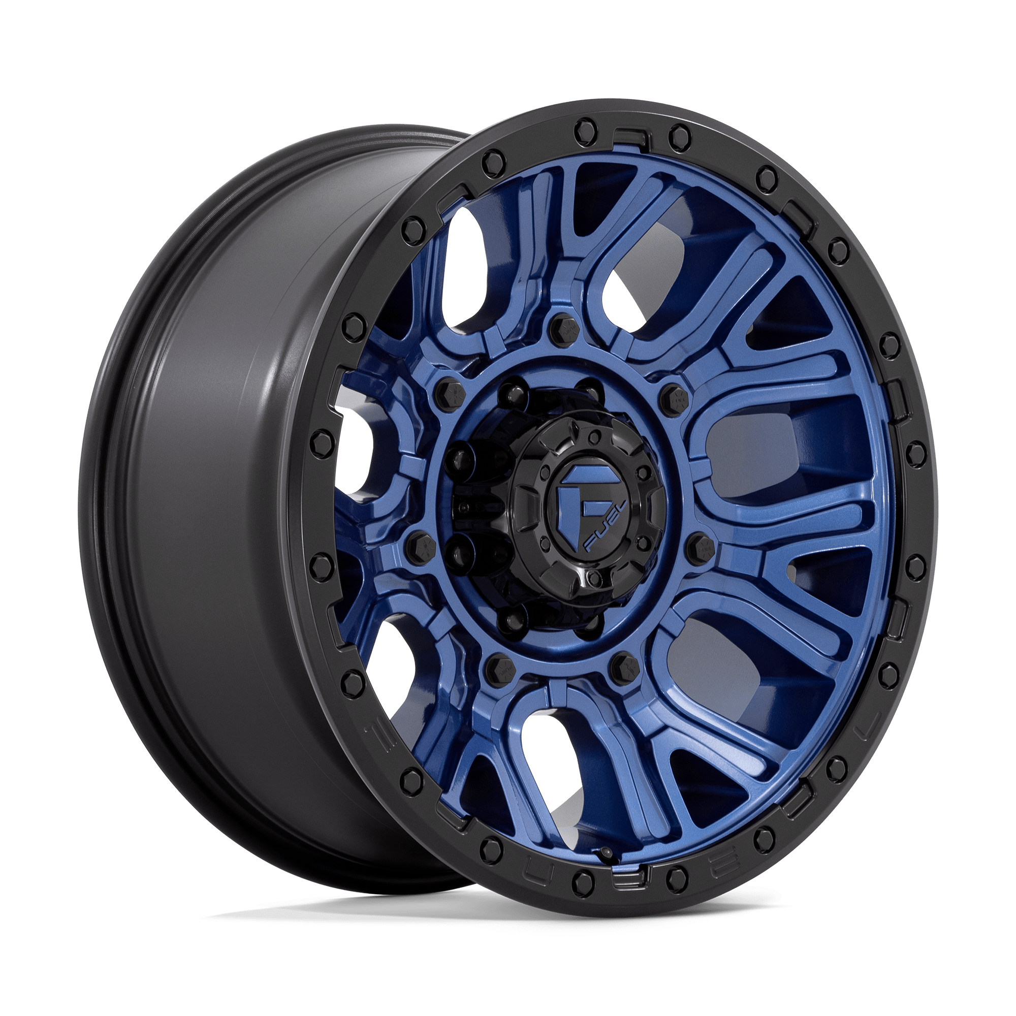 Fuel 1PC D827 Traction 20x9 8x180 DK-BLUE BLK-RG - D82720901850