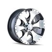 ION TRAILERWHEELS 136 BLACK/MACHINED LIP 15X6 6-139.7 0MM 108MM