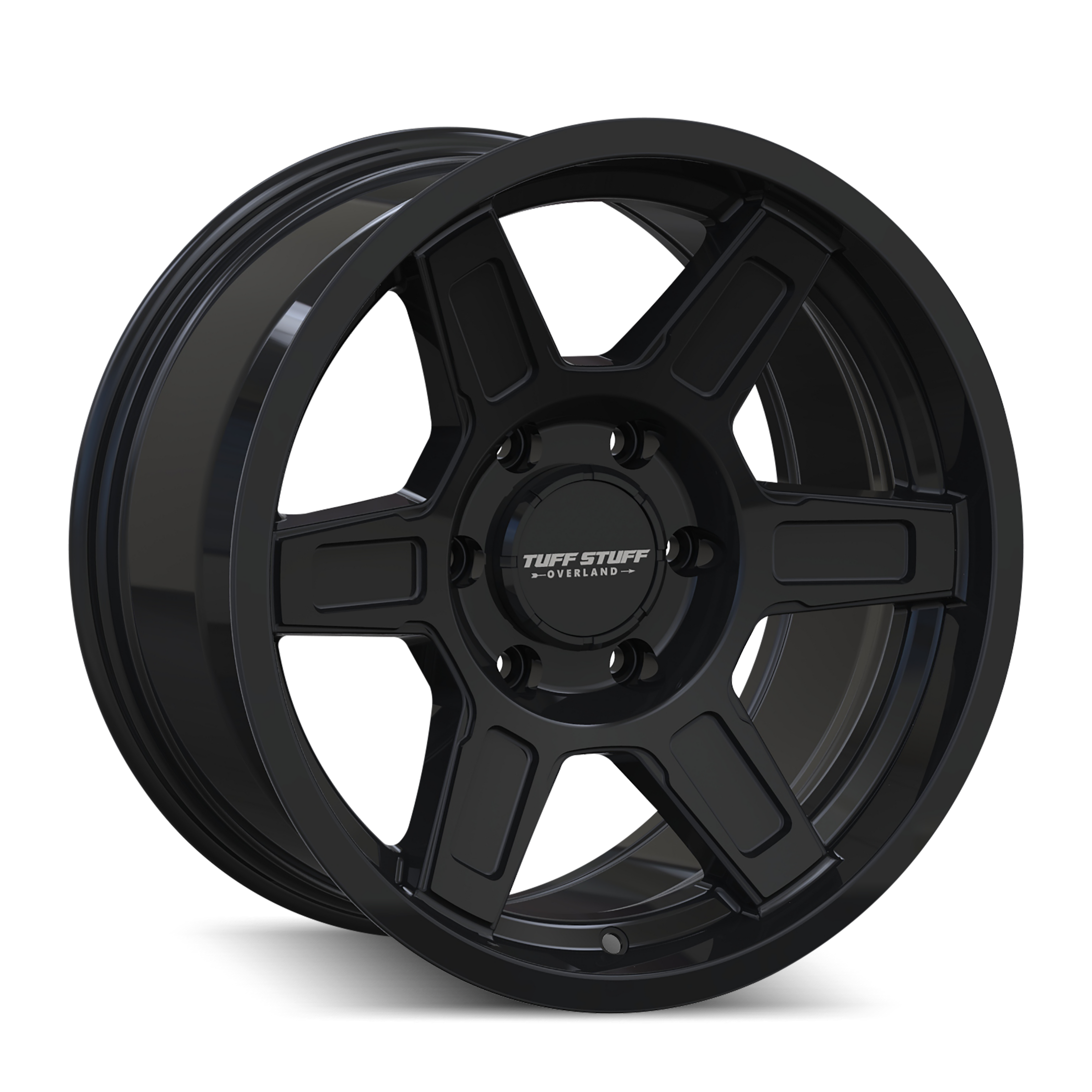 TUFFSTUFF ASCENT TS01 GLOSS BLACK 17X8.5 5-127 0MM 71.5MM
