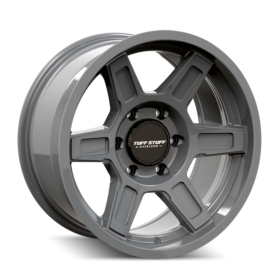 TUFFSTUFF ASCENT TS01 ALPHA GREY 17X8.5 6-120 0MM 66.9MM