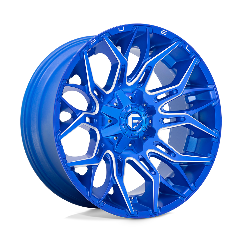 Fuel 1PC D770 Twitch 22x10 8x165.1 BLUE-MILL - D77022008247