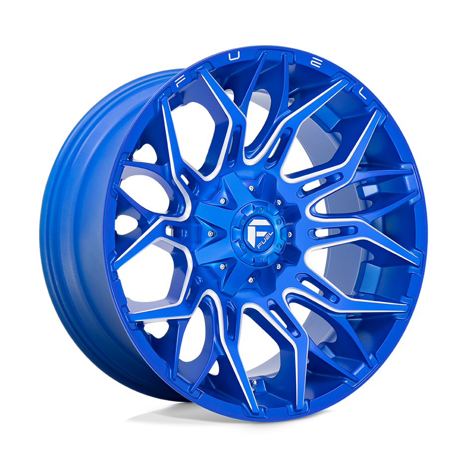 Fuel 1PC D770 Twitch 22x10 8x165.1 BLUE-MILL - D77022008247