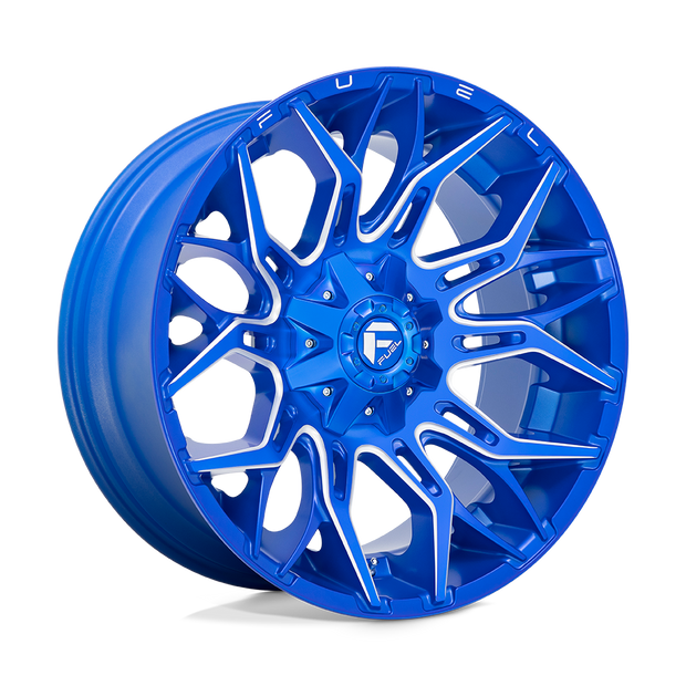 Fuel 1PC D770 Twitch 22x10 8x165.1 BLUE-MILL - D77022008247