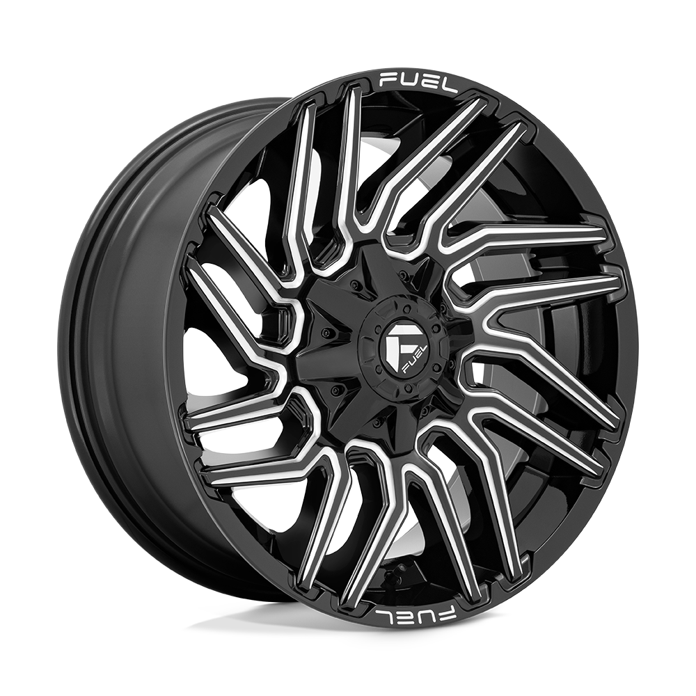 Fuel 1PC D773 Typhoon 20x9 8x180 G-BLK-MILL - D77320901850