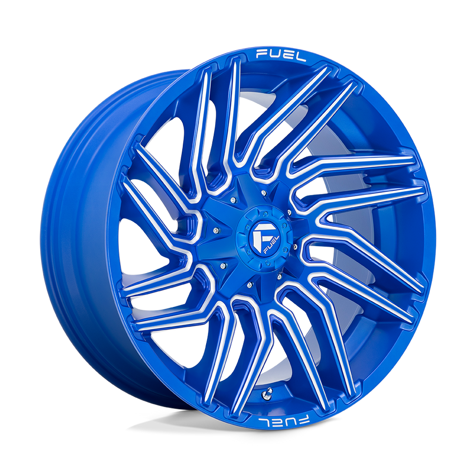 Fuel 1PC D774 Typhoon 22x10 8x170 BLUE-MILL - D77422001747