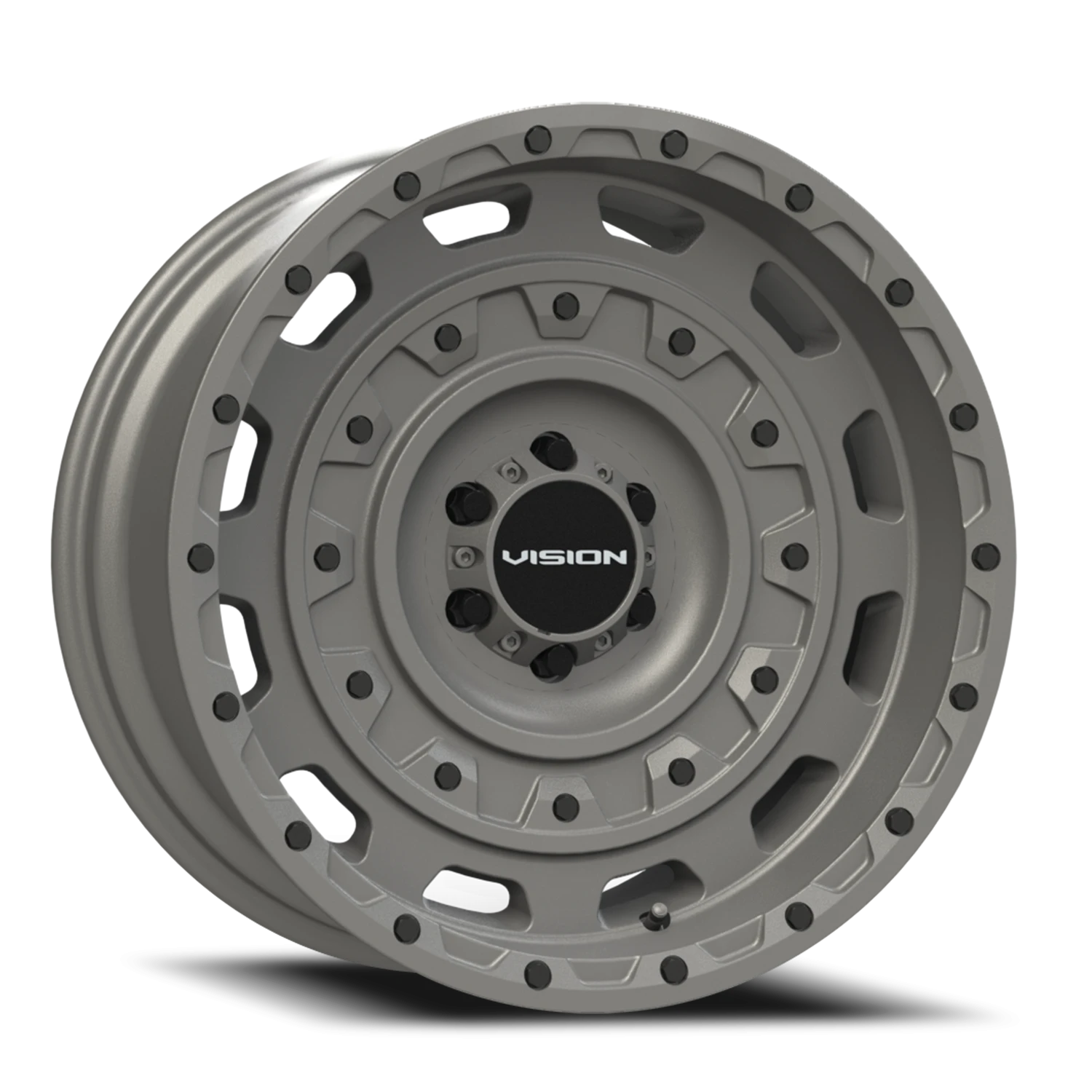 Vision Tactical 17x10 6x135 -32mm Thrashed Gun Metal : 403-7136TG-32