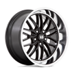 US Mag 1PC U138 Santa Cruz 20x8.5 5x120.65 G-BLK DIA-LP - U13820856150