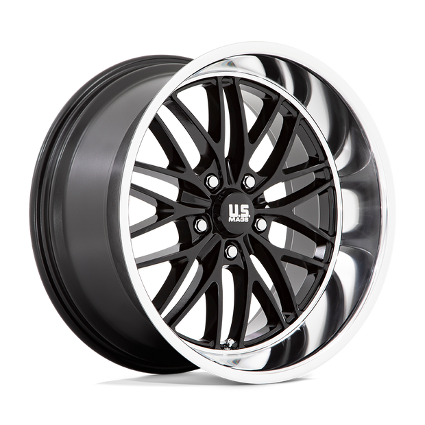 US Mag 1PC U138 Santa Cruz 20x10 5x120.65 G-BLK DIA-LP - U13820006157
