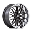 US Mag 1PC U138 Santa Cruz 22x10.5 5x127 G-BLK DIA-LP - U13822057357
