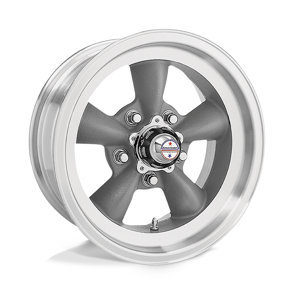 American Racing Vintage VN105 Torq Thrust D 16x8 5x114.3 GRAY MACH-LP - VN1056865