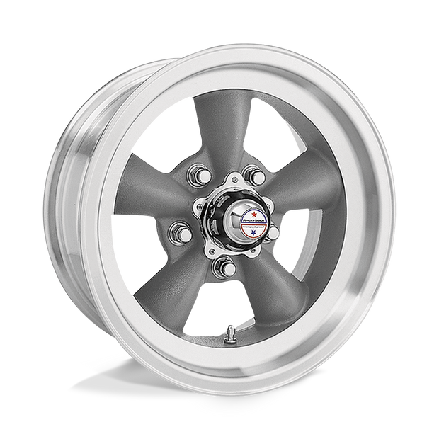 American Racing Vintage VN105 Torq Thrust D 15x10 5x120.65 GRAY MACH-LP - VN1055161