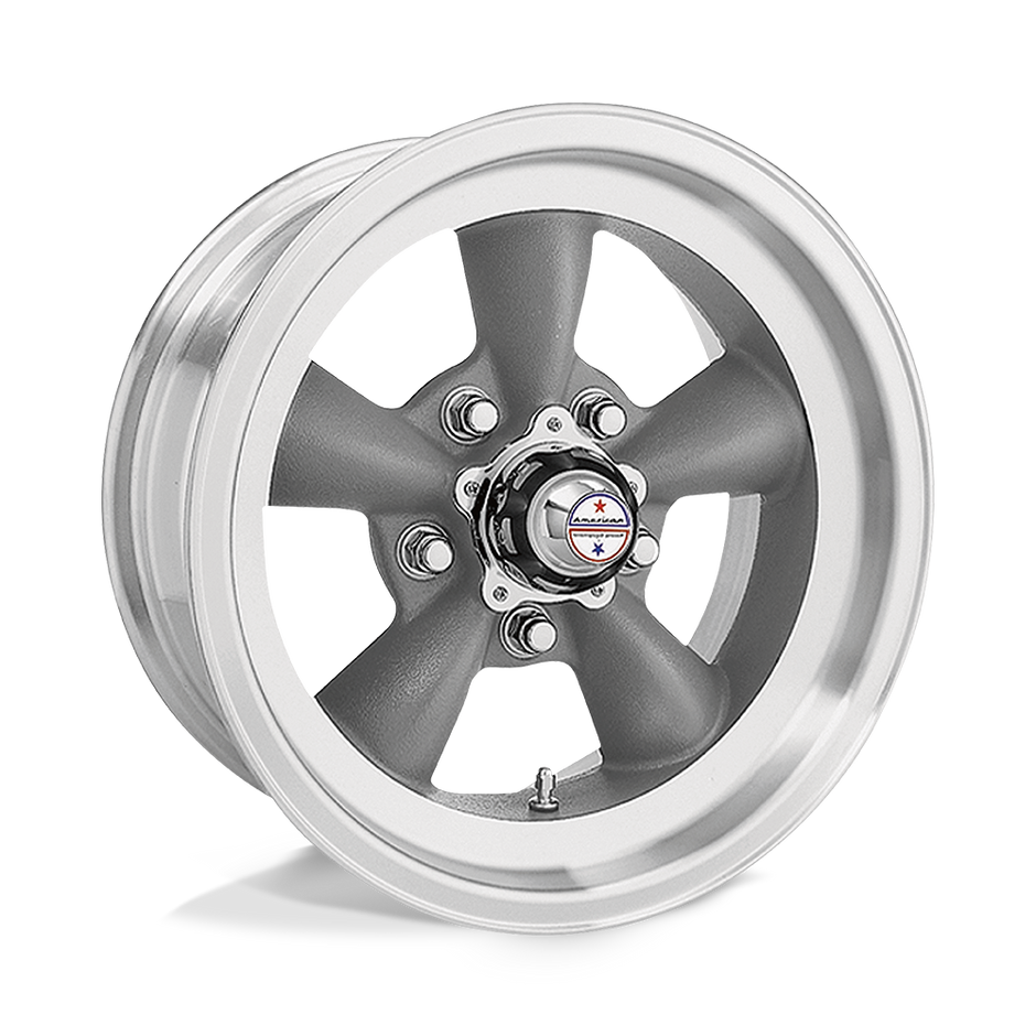 American Racing Vintage VN105 Torq Thrust D 15x6 5x114.3 GRAY MACH-LP - VN1055665