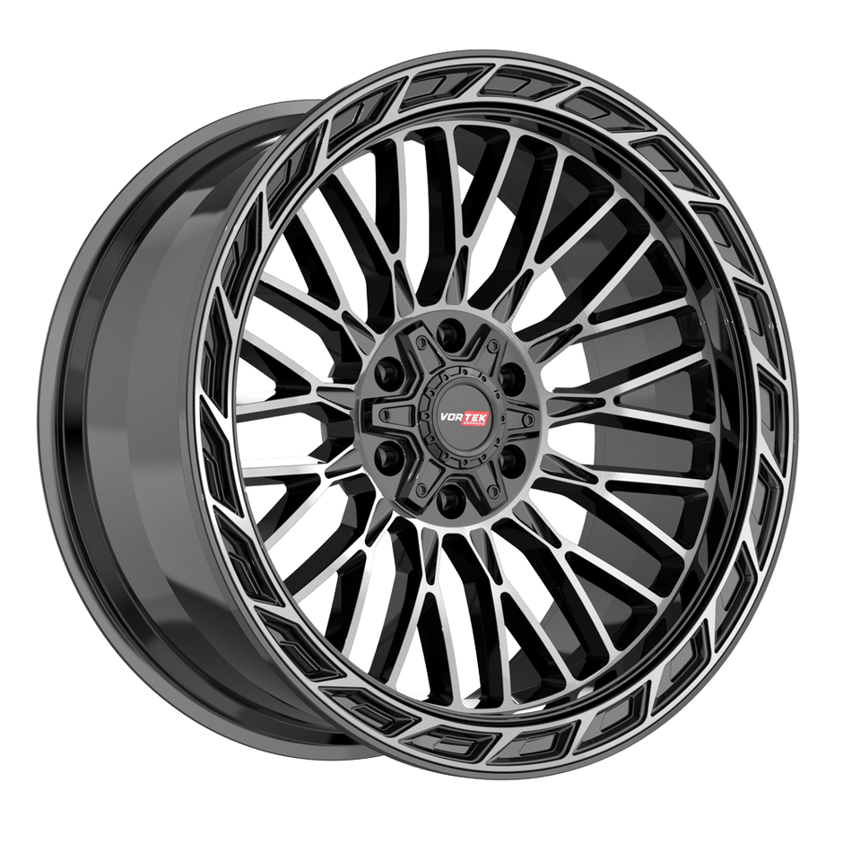 Vortek VRP-502 20x10 5x127/5x139.7 ET -18 (Black Diamond Cut With Dark Tint) - 502201043-18BDCDT