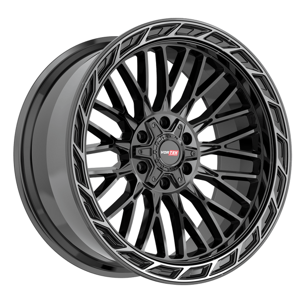 Vortek VRP-502 20x9 5x127/5x139.7 ET 12 (Black Diamond Cut Ring With Dark Tint) - 5022094312BDCTR