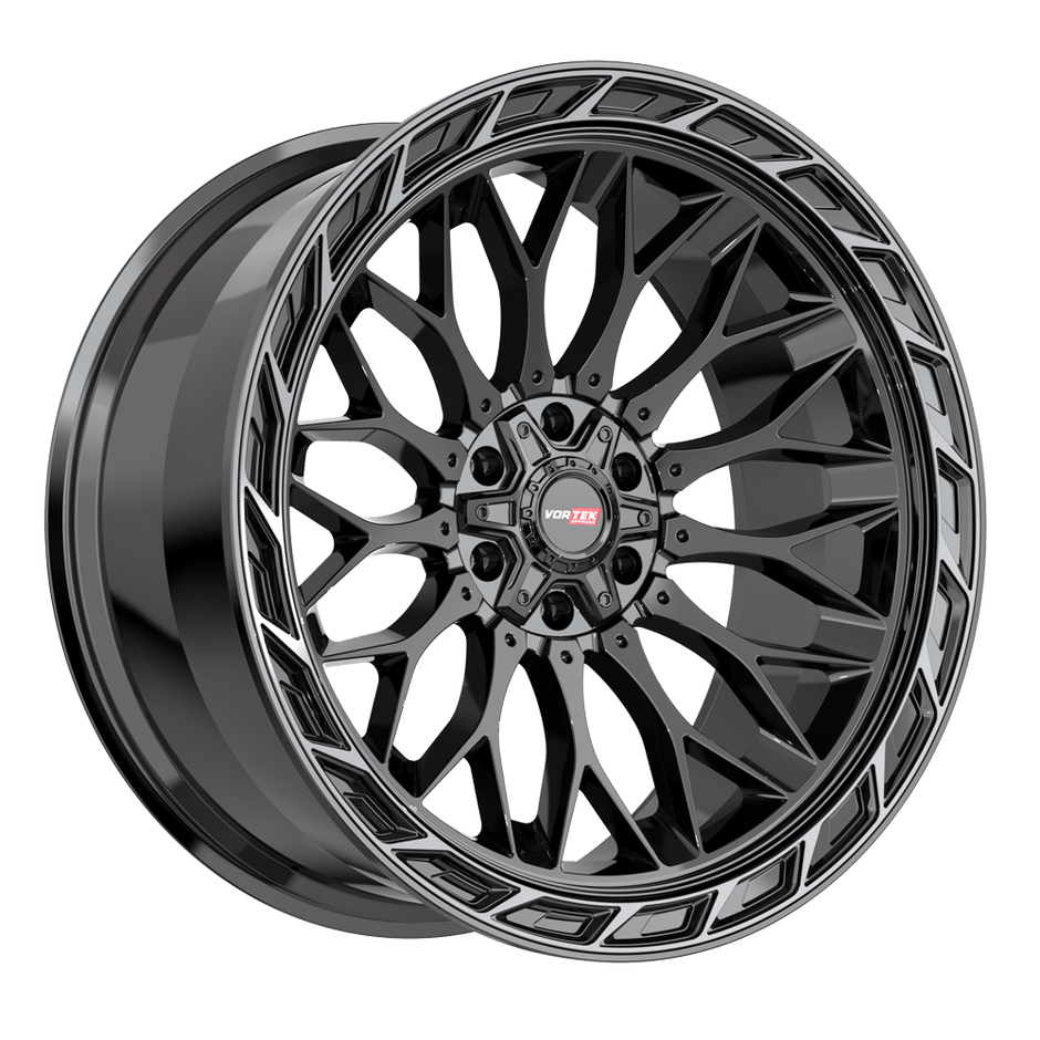 Vortek VRP-503 24x11 6x135/6x139.7 ET -24 (Black Diamond Cut Ring With Dark Tint) - 503241157-24BDCTR
