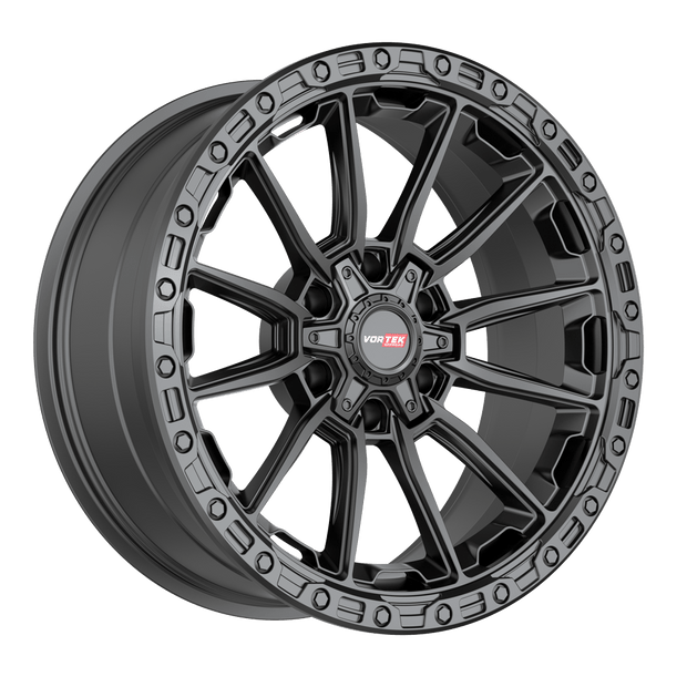 Vortek VRT-601 24x10 6x135/6x139.7 ET -12 (Matte Black) - 601241057-12MB