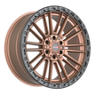 Vortek VRT-604 22x10 6x135/6x139.7 ET -18 (Matte Bronze With Black Bead Ring) - 604221057-18MZBR