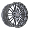 Vortek VRT-604 22x10 6x135/6x139.7 ET -18 (Matte Titanium With Black Bead Ring) - 604221057-18MTBR