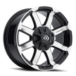 Vision Valor 16x8 8x170 0mm Gloss Black Machined Face : 413-6870GBMF0