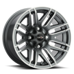 Vision Assault 12x8 4x110 -10.2mm Gunmetal Machined Face : 112-128110GMMF4