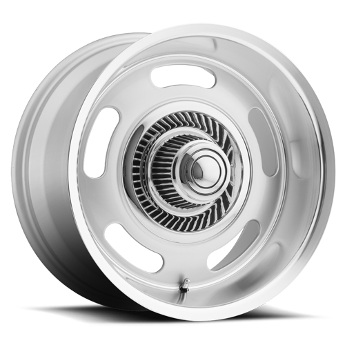 B/G Rod Works Rally 17x9 5x120.65/127 ET 0 CB 78.1 Silver w/Mirror Mach Lip w/cap - RAL 790-5000-00 SML