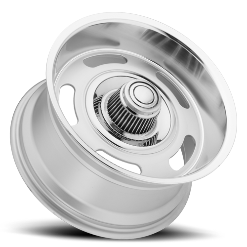 B/G Rod Works Rally 17x9 5x120.65/127 ET 0 CB 78.1 Silver w/Mirror Mach Lip w/cap - RAL 790-5000-00 SML