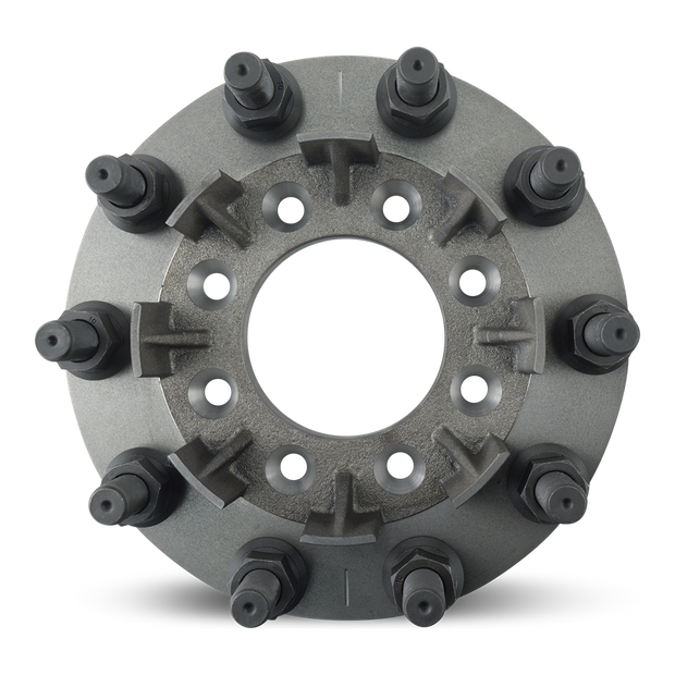 Steel Wheel Adapters 8-Lug To 10-Lug 8-210 To 10-285.75 154.12mm Rear - WA02-8210R