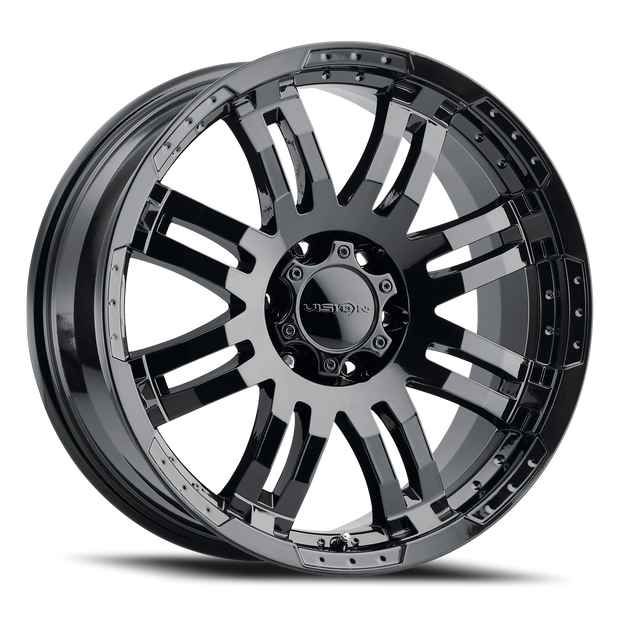 Vision Warrior 16x8 6x139.7 0mm Gloss Black : 375-6883GB0