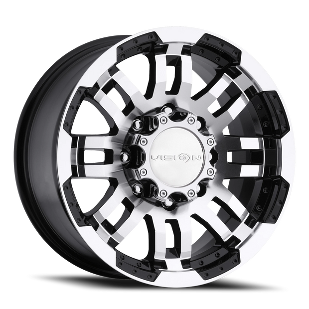 Vision Warrior 20x9 8x170 0mm Gloss Black Machined Face : 375-2970GBMF0