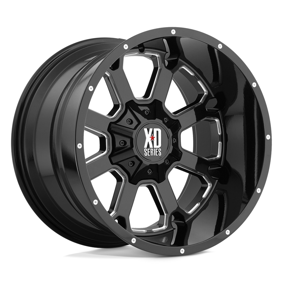 XD XD825 Buck 25 20x10 8x165.1 G-BLK MILL - XD82521080324N
