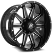 XF Off-Road XF-219 20x10 5x139.7/5x150 ET -24 (Gloss Black & Milled) - XF-219201051397150-24GBML