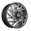 XF Off-Road XF-229 Dually Front 22x8.25 10x225 +110 Cb 170.1 Gloss Black & Milled