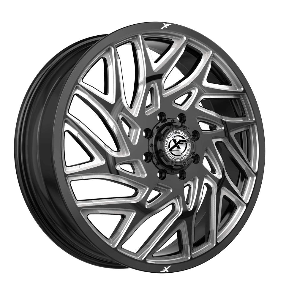 XF Off-Road XF-229 Dually Front 20x8.25 8x210 +110 Cb 154.3 Gloss Black & Milled