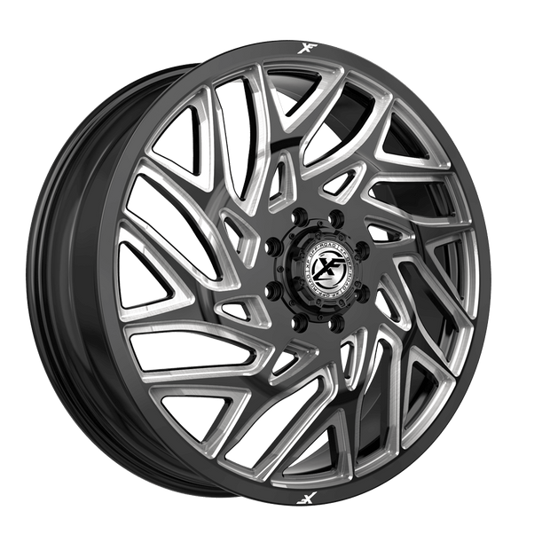 XF Off-Road XF-229 Dually Front 26x8.25 8x210 +110 Cb 154.3 Gloss Black & Milled