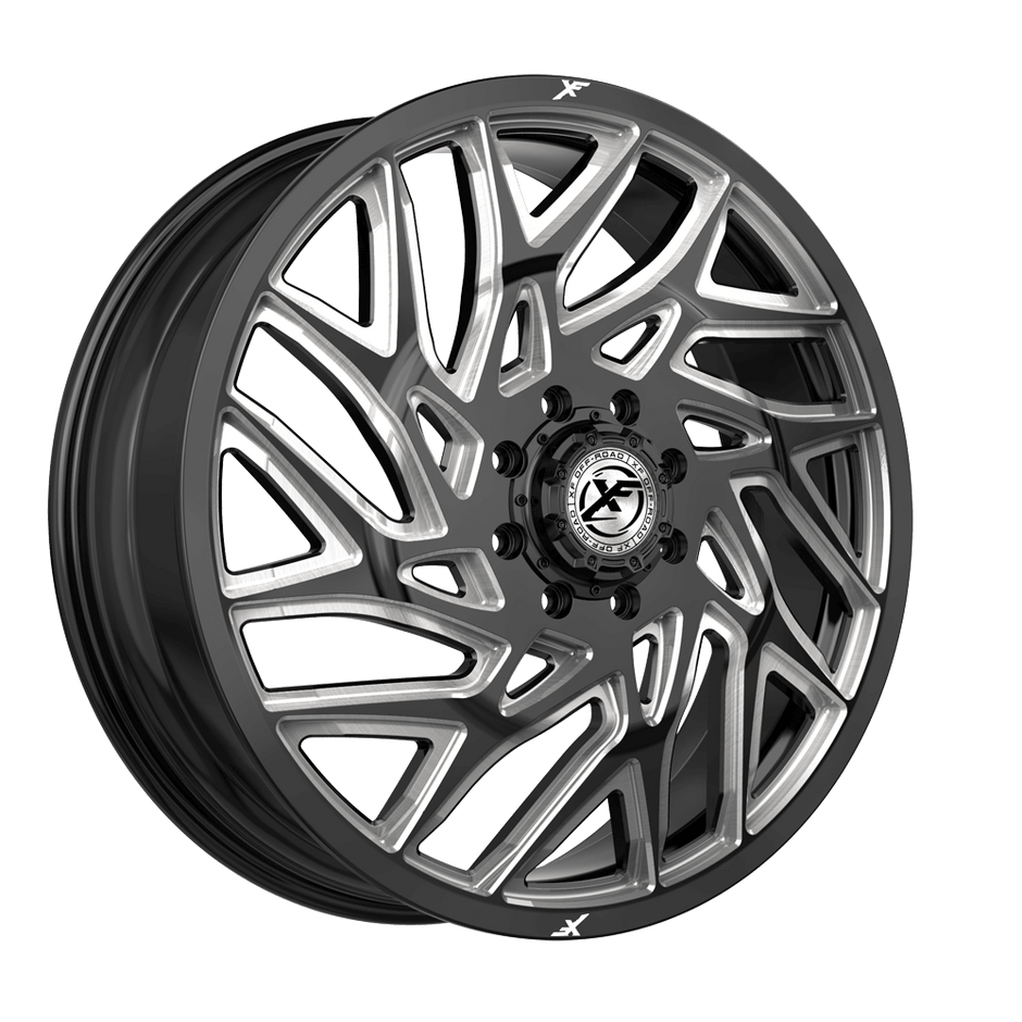 XF Off-Road XF-229 Dually Front 20x8.25 8x165.1 +110 Cb 121.3 Gloss Black & Milled