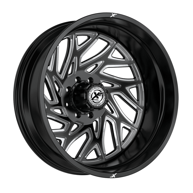 XF Off-Road XF-229 Dually Outer Stock/Leveled 20x8.25 8x200 -192 Cb 142 Gloss Black & Milled