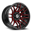 XF Off-Road XF-232 20x9 6x135/6x139.7 ET 12 (Gloss Black & Red Machined) - XF-232209061351397+12GBRM