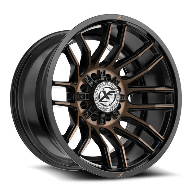 XF Off-Road XF-232 20x9 5x127/5x139.7 ET 0 (Gloss Black & Machined Titanium Double Dark Tint) - XF-232209051271397+0BMTDT