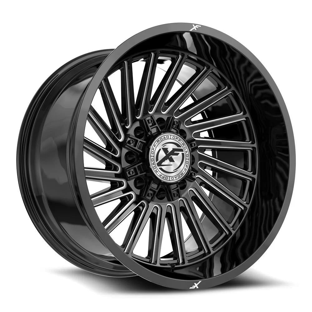 XF Off-Road XF-239 20x10 8x165.1/8x180 ET -12 (Gloss Black & Milled) - XF-239201081651180-12GBML