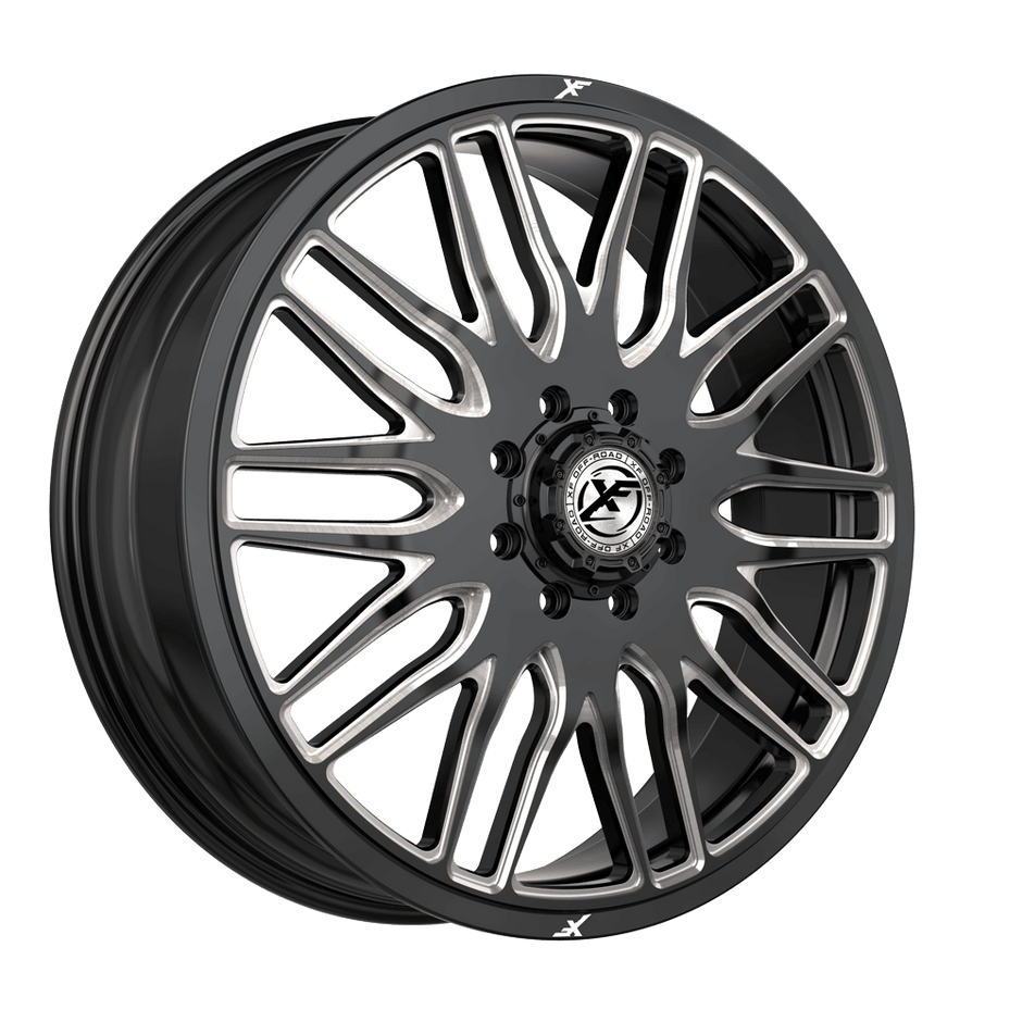 XF Off-Road XF-240 Dually Front 22x8.25 10x225 +110 Cb 170.1 Gloss Black & Milled