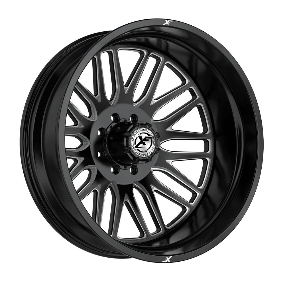 XF Off-Road XF-240 Dually Outer Stock/Leveled 26x8.25 8x200 -192 Cb 142 Gloss Black & Milled