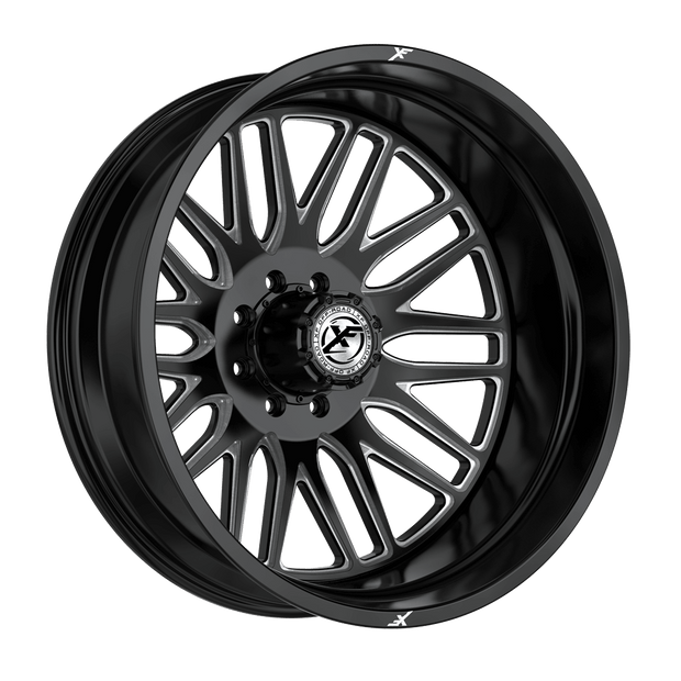 XF Off-Road XF-240 Dually Outer Stock/Leveled 20x8.25 8x200 -192 Cb 142 Gloss Black & Milled