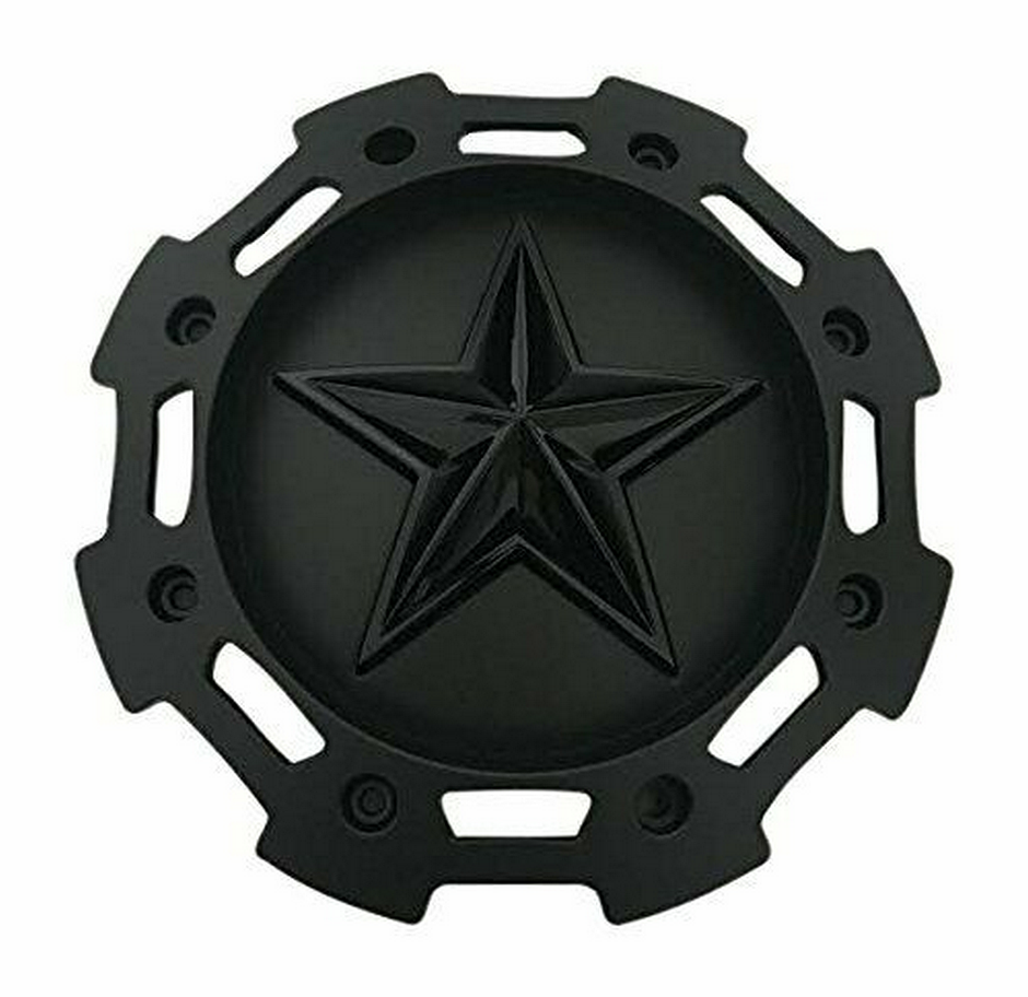 XS ROCKSTAR SATIN BLACK CAP ALL PCD - XS-RSCAP-SB