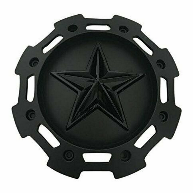 XS ROCKSTAR SATIN BLACK CAP ALL PCD - XS-RSCAP-SB
