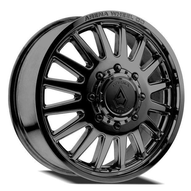 ARENA 24x8.25 DUALLY RIVAL FRONT 10x225  105 8.9 170.13 GLOSSY BLACK  - A1102482A9P10502
