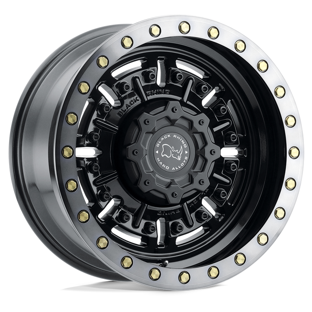 Black Rhino Hard Alloys Abrams 20x9.5 5x130 G-GNBLK-MCH-DTLP - 2095ABR025130B84
