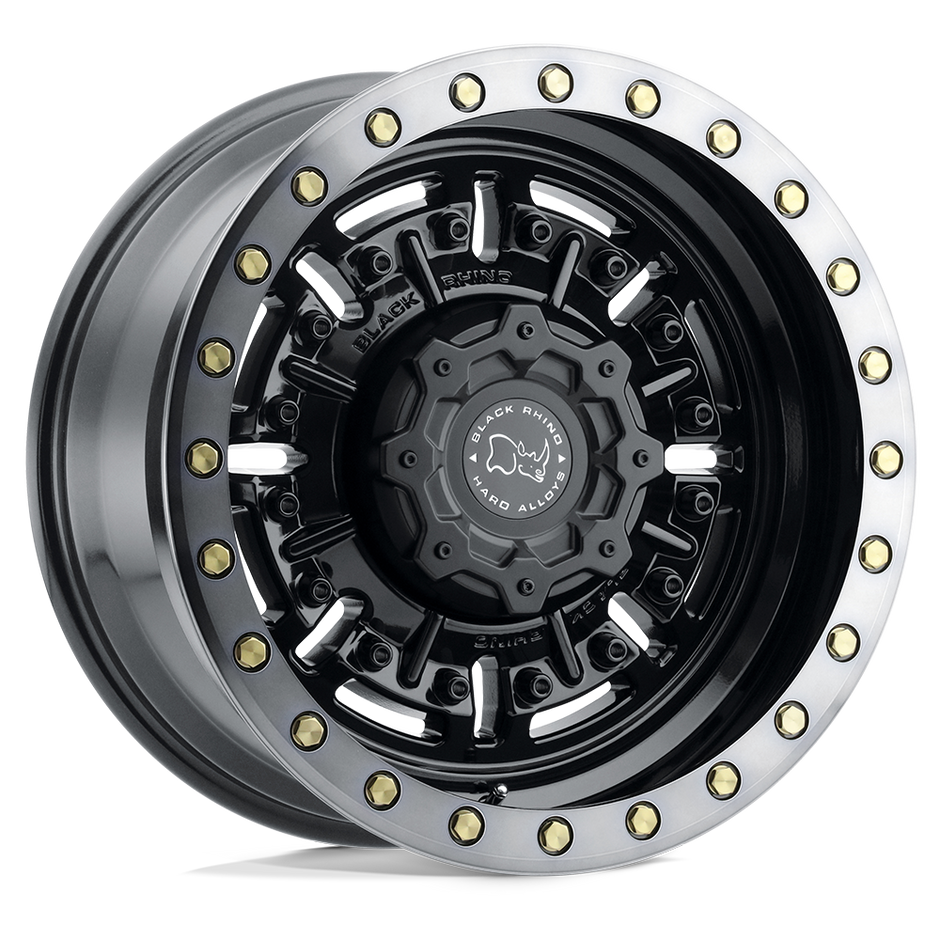 Black Rhino Hard Alloys Abrams 18x9.5 5x127 G-GNBLK-MCH-DTLP - 1895ABR-85127B71