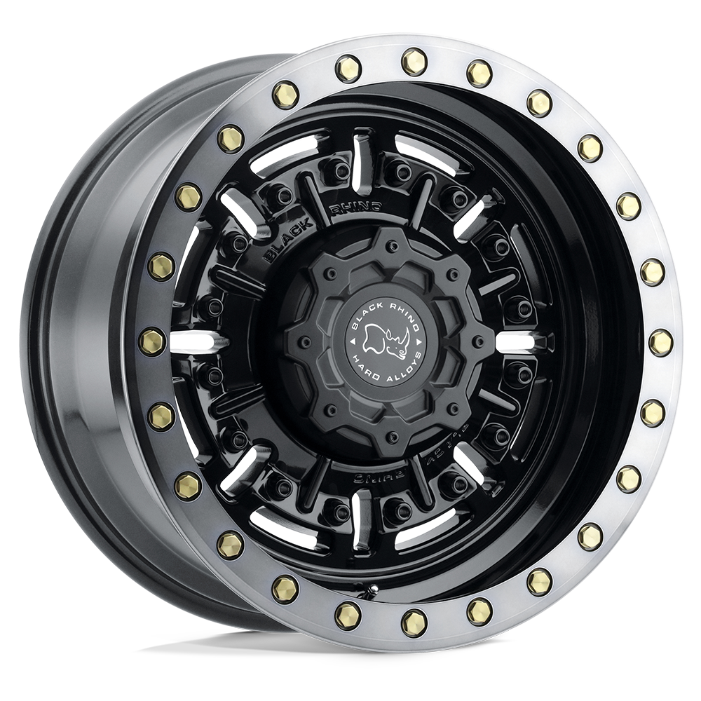 Black Rhino Hard Alloys Abrams 18x9.5 6x139.7 G-GNBLK-MCH-DTLP - 1895ABR-86140B12