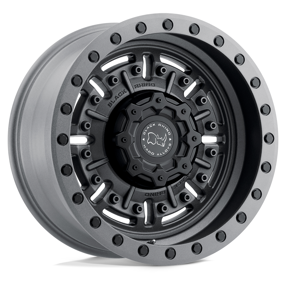 Black Rhino Hard Alloys Abrams 18x9.5 8x165.1 TXT-M-GNMTL - 1895ABR-88165G22
