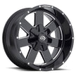 Vision Arc 18x9 5x127 12mm Gloss Black Milled Spoke : 411-8973MS12